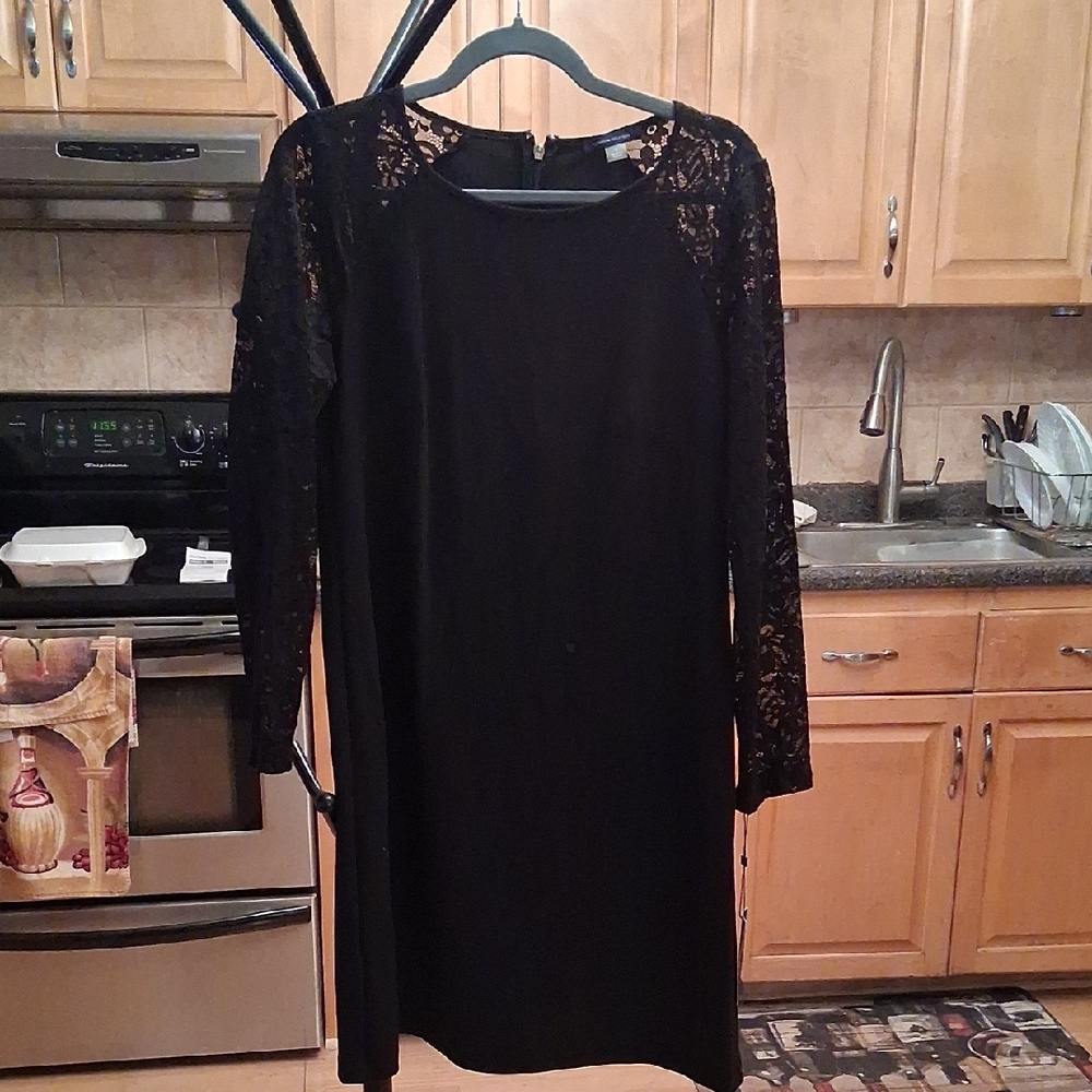 Tommy Hilfiger Elegant Black Long Sleeve Dress